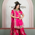 Rajasthani Rani Pink Traditional Lehenga Odhani with Rani Pink Embroidered Dupatta